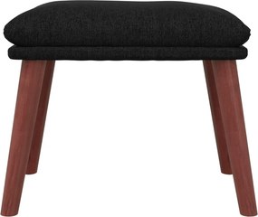 vidaXL Υποπόδιο Μαύρο 45 x 29,5 x 35 εκ. Υφασμάτινο