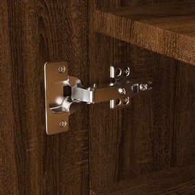 vidaXL Παπουτσοθήκη Καφέ Δρυς 55x35x108 εκ. από Τεχνητό Ξύλο