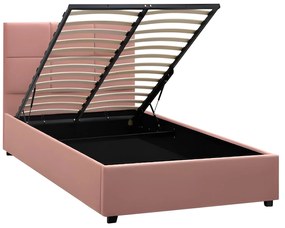 Κρεβάτι Μονό ArteLibre CLOUDREST Σάπιο Μήλο Ύφασμα 214x127.5x109cm (Στρώμα 120x200cm)