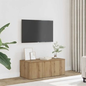 vidaXL ντουλάπι τηλεόρασης  Artisan Oak 80x34x30 cm Κατασκευασμένο ξύλο