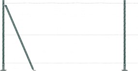 vidaXL Στύλος Περιφράξεων 26 pcs Γκρι 3,2 x 3,2 x 130 εκ