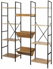 Ράφια Max Home Χάλυβας μελαμίνη τσιπ - ματ 125 x 150 x 27 cm