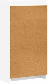 vidaXL Βιβλιοθήκη Λευκό 59 x 30 x 111 εκ Επεξεργασμένο Ξύλο