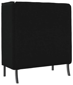 vidaXL Καναπές Υψηλής Πλάτης Μαύρο 109 x 56 x 121 εκ. ύφασμα