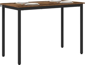 vidaXL Τραπεζαρίες 110 x 55 x 75 cm ΜΕΤΑΛΛΟ Ορθογώνιος