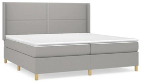 ΚΡΕΒΑΤΙ BOXSPRING ΜΕ ΣΤΡΩΜΑ ΑΝΟΙΧΤΟ ΓΚΡΙ 200X200 ΕΚ. ΥΦΑΣΜΑΤΙΝΟ 3131937