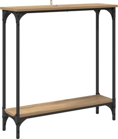 vidaXL Τραπέζι κονσόλας Artisan Oak 75 x 22,5 x 75 εκ
