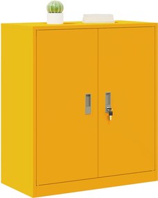 vidaXL Ντουλάπι αποθήκευσης Χαμομηλί κίτρινο 80 x 40 x 90 εκ Ατσάλι