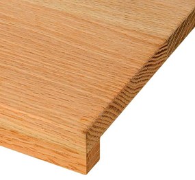 Πατάκια Σκάλας 8 τεμ. Ανοιχτό Καφέ 70x25x2 cm Ξύλο Δρυός - Καφέ