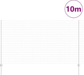 vidaXL Περίφραξη Euro με Στήλη 10 x 1,4 μ Γαλβανισμένος Χάλυβας Ασημί