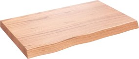 vidaXL Πάγκος Μπάνιου Αν. Καφέ 80x50x(2-6) εκ. Επεξεργ. Μασίφ Ξύλο