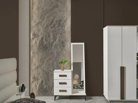 Stewehome Σετ Κρεβατοκάμαρας Λευκό Μοντέρνο Μοντέλο 160x200 cm