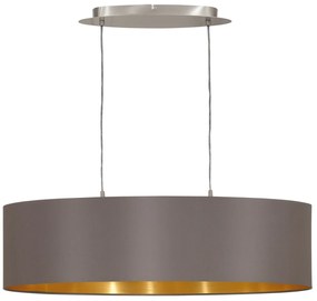 Φωτιστικό Οροφής Maserlo 31614 Cappucino Eglo Metal, Fabric