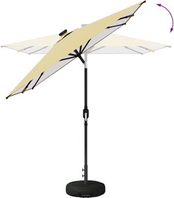 vidaXL Ομπρέλα Κήπου με LED Φώτα και Βάση 200 x 300 cm Πολυεστέρας