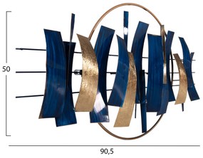 ΔΙΑΚΟΣΜΗΤΙΚΟ ΤΟΙΧΟΥ HM4205 ΜΕΤΑΛΛΟ ΣΕ ΜΠΛΕ-ΧΡΥΣΟ 90,5x50Υεκ. (1 Τεμμάχια)