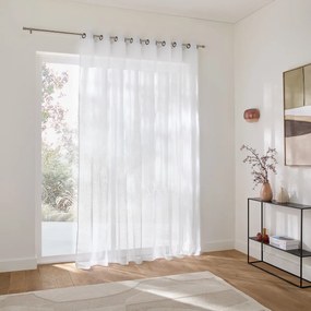 Λινή κουρτίνα μεγάλης διάστασης με κρίκους, ONEGA