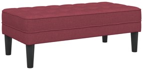 vidaXL Παγκάκι Κόκκινο 113x57x39 εκ Ταπετσαρία