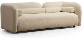 Καναπές Τριθέσιος Victoria Μπουκλέ 859FTN2041 228x90x74cm Cream