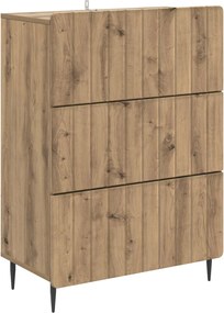 vidaXL Ντουλάπι με Συρτάρια 66 x 34,5 x 92 εκ. Επεξεργασμένο Ξύλο