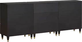 vidaXL Σετ Ντουλαπιών Μπάνιου 3 τμχ. 180 x 33 x 75 εκ.