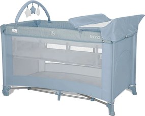 BABY COT TORINO 2 LAYERS PLUS BLUE