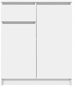 Συρταριέρα με Συρτάρια Λευκή 71x35x84 εκ. από Επεξ. Ξύλο - Λευκό
