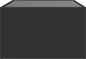 vidaXL Τραπεζάκι Σαλονιού Infinity LED Μαύρο 70x50x30 εκ.