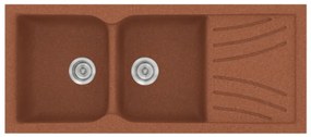 Sanitec Classic 332 Granite Terracotta Ένθετος Νεροχύτης 80cm