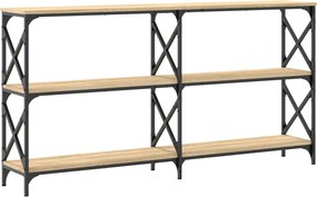 vidaXL Τραπέζι Κονσόλα Sonoma Δρυς 156 x 28 x 80,5 εκ. Επεξεργ. Ξύλο