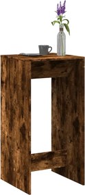 vidaXL Τραπέζι Μπαρ Καπνιστή Δρυς 51x50x103,5 εκ. Επεξ. Ξύλο