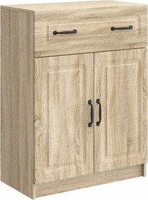 vidaXL Πλαϊνό γραφείο με συρτάρι Sonoma Δρυς 66 x 34,5 x 87 εκ.