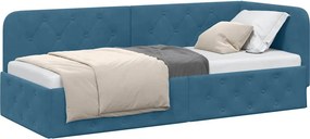 vidaXL Κρεβάτι Γωνίας Μπλε 80 x 200 cm Βελούδο