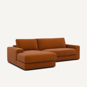 Γωνιακός καναπές από λινό βελούδο, Skander