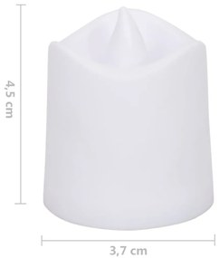 Ρεσώ Χωρίς Φλόγα Ηλεκτρικά LED 12 τεμ. Πολύχρωμα - Λευκό