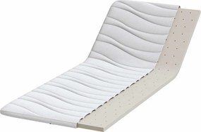 vidaXL Στρώμα επικάλυψης Λευκό 70 x 200 cm Υφασμα Πλεκτό