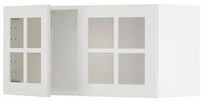 METOD ντουλάπι τοίχου με 2 γυάλινες πόρτες, 80x40 cm 794.555.68