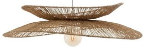 Pakoworld Φωτιστικό Οροφής Nestor 1xΕ27 Φ69.5x9cm Φυσικό 199-000652