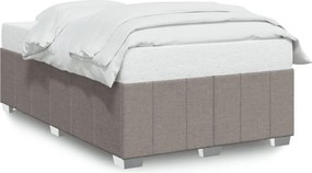 vidaXL Πλαίσιο Κρεβατιού χωρίς στρώμα Taupe 120x190 εκ. Υφασμάτινο