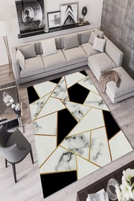 Χαλί W856 212HFT2617 White-Black Conceptum Hypnose 160X230cm
