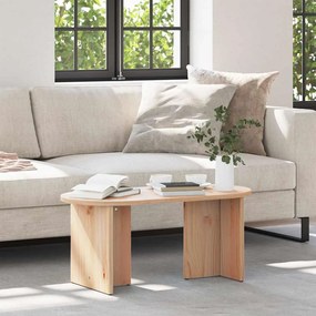 vidaXL Τραπεζάκι σαλονιού Φυσικό 80 x 39.5 x 35 εκ. Μασίφ ξύλο πεύκου
