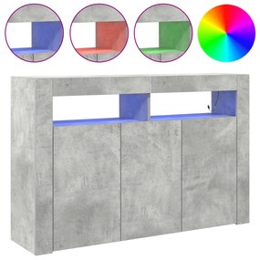 vidaXL Συρτάρι Γκρι από Μηχανικά Ξύλο 116 x 30 x 75 εκ. Ορθογώνιο