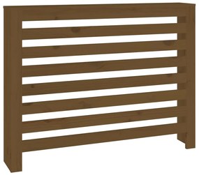 vidaXL Κάλυμμα Καλοριφέρ Καφέ μελί108,5x19x84εκ. από Μασίφ Ξύλο Πεύκου