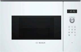 Εντοιχιζόμενος φούρνος μικροκυμάτων Bosch BFL524MW0, 20 λίτρα, 800 W, 7 προγράμματα, Αποθήκευση, Απόψυξη, Λευκό