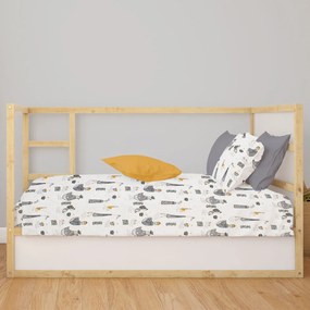 Σεντόνι Κούνιας Με Λάστιχο (70x140+15) Dimcol Seabirds 578 White - Grey