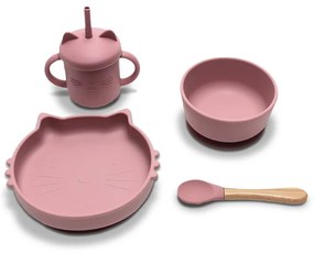 LORELLI ΣΕΤ ΦΑΓΗΤΟΥ ΣΙΛΙΚΟΝΗΣ 4 ΤΕΜ NATURAL DEEP PINK 10230700002