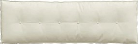 vidaXL Μαξιλάρι Πλάτης Κρεμ 160 x 50 cm Υφασμάτινο Κορντουρά