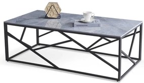 Uni 2 Τραπεζακι Σαλονιου Γκρι Μαρμαρο 120x60x45