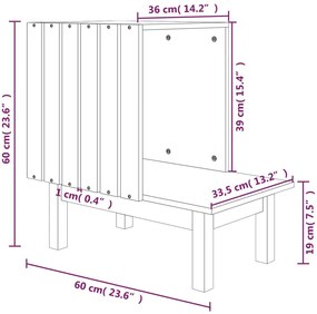 ΣΠΙΤΙ ΓΑΤΑΣ ΛΕΥΚΟ 60 X 36 X 60 ΕΚ. ΑΠΟ ΜΑΣΙΦ ΞΥΛΟ ΠΕΥΚΟΥ 822453