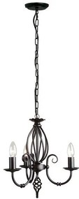 Πολυέλαιος Φωτιστικό Κρεμαστό/Οροφής 3xE14 Artisan Elstead Lighting-ART3-BLACK-Μαύρο ART3-BLACK