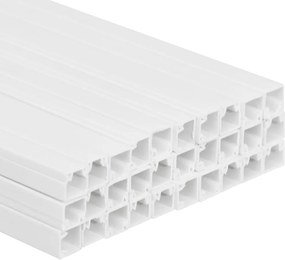 vidaXL Κανάλι Καλωδίων 25 x 25 χιλ. 30 μ. από PVC